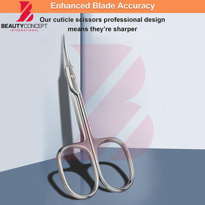 Tijeras para cutículas de uñas de hoja curva extrafina para cuidado personal, buena calidad, recién llegadas, fáciles de usar, duraderas, hechas a medida. - Product Image 6