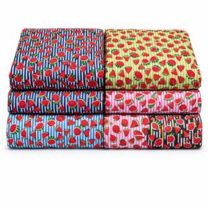 Tela Popelina 100% Algodón Peinado, Ligera, Transpirable, Absorbente de Humedad, Ecológica, Orgánica, Estampada en Varios Colores para Niñas - Product Image 1