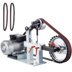 Levigatrice a Nastro e a Disco 3 in 1 a Velocità Costante 2HP 1500W 110V, Levigatrice da Banco di Grado Industriale 2'' x 82'' con 3 Mole Abrasive da 12 Pollici - Product Image 1
