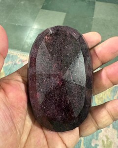 พลอยทับทิมทรงรีเจียระไนแบบมรกต 5000 กะรัต แบบคาโบชอง  หินธรรมชาติแบบหลวม ขายส่งจำนวนมากสำหรับทำเครื่องประดับ - Product Image 5