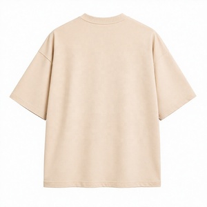 Camiseta Oversize de Algodón 100% para Hombre, Transpirable, Lisa, de Manga Corta, Cuello Redondo, Estilo Casual Urbano, Tejido de 300 Gramos, Color Sólido - Product Image 5