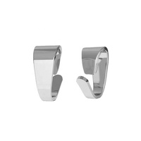 Grand et petit bélière pour bijoux en argent sterling 925, bélière ouverte pour pendentif, fournitures de bijouterie, bélière facile à utiliser