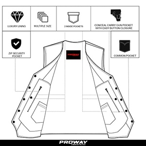 Chaleco de cuero para motocicleta, chaleco de cuero personalizado para motociclista, chaleco de cuero para motocicleta 2026 para hombre con MOQ bajo - Product Image 5