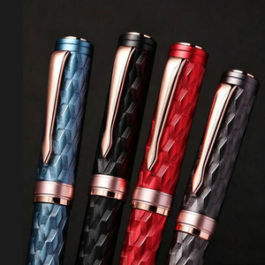 NM-140 Wholesale Roller Ball <b>Pen</b> Office Supplies Metal Diamond Pattern Luxury Aluminum Gift <b>Pen</b> - Product Image 2