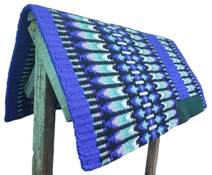 Saddle <b>blanket</b> 34 X 36 geniun new zealand wool and leather comfortable for western riding saddle pad handmade design wholesale - Product Image 1