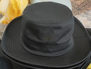 Black <b>Bucket</b> <b>Hat</b> Wide Brim Sun Cap Lightweight Outdoor Baseball Cap for Cricket Training Travel - Product Image 1