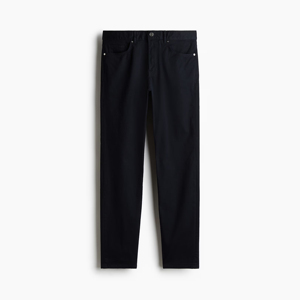 Pantalon athlétique slim pour homme à cinq poches, extensible, en mélange de coton, coupe contemporaine, décontracté et ajusté pour le quotidien - Product Image 1