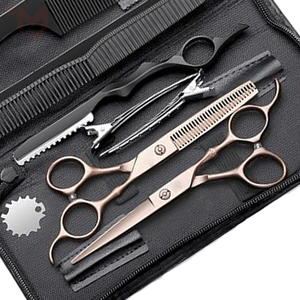Juego de Herramientas Profesionales de Acero Inoxidable para Peinar el Cabello con Tijeras, Peine y Cortapelos - Kit de Salón Personalizable - Product Image 3