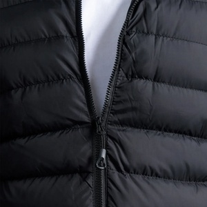 Men's <b>Black</b> Hooded <b>Puffer</b> Jacket Windproof Zipper Closure Casual Winter Coat Polyester Shell Regular Fit 2026 - Product Image 6