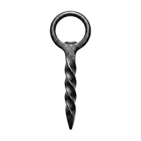 Ouvre-bouteille en fer forgé à la main, ouvre-bière vintage rustique en métal, design tête de mort, outils de bar de type soudeur antique, vente en gros