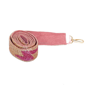 Ceinture en tissu de perles de graines d'orange vintage faite à la main, écologique, pour poignée de sac bandoulière, durable, imperméable, portable, rayée, pour sac à main - Product Image 6