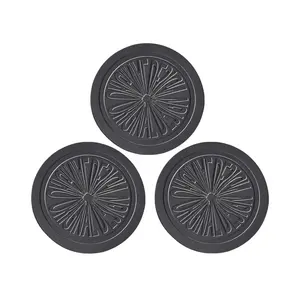 Manufacturer Silicone Heat Transfer Label Badge Custom Logo Plastic Sign PVC Key Round Soft Seal for Garment