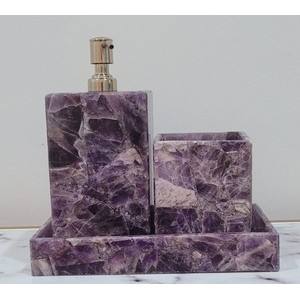 Handmade White Resin Luxury <b>Bathroom</b> <b>Set</b> Elegant Home <b>Accessories</b> - Product Image 6