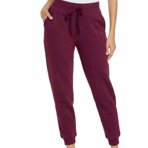 Pantalon de survêtement en molleton bleu personnalisé pour femme, taille mi-haute, cordon de serrage, couleur unie, poches, tricoté, coupe droite, automne - Product Image 3