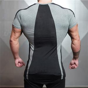 Camiseta Deportiva Ecológica de Secado Rápido con Cuello en V para Hombre, Personalizable con Marca, Ligera, de Alto Rendimiento Atlético, ODM OEM - Product Image 3