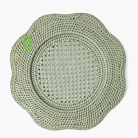 Tendance du moment : Assiette de présentation murale en bambou écologique style bohème, motif floral, 33/35 cm de diamètre, fabriquée au Vietnam