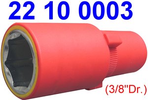 ซ็อกเก็ตหุ้มฉนวน VDE-GS ขนาด 3/8 นิ้ว ยาว 72 มม. - Product Image 2