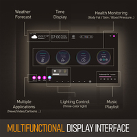 Miroir TV intelligent avec éclairage électrique pour salle de bain d'hôtel, IP66, écran tactile, 1080P, idéal pour les salles de sport et les salons de coiffure