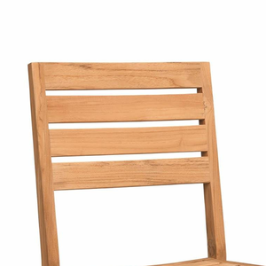 Ensemble de chaises de salle à manger en teck, structure en bois, pour la maison, l'extérieur et le jardin - Product Image 5
