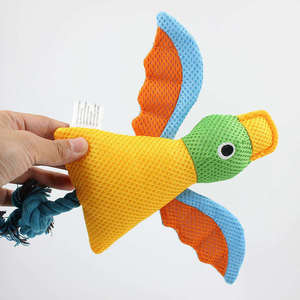 Juguete Ecológico para Perros de Malla de Tela, Juguete Masticable para Perros, Interactivo, Divertido, con Sonido, Juguete de Movimiento para Mascotas, Cuerda de Algodón para Jugar a Tira y Afloja, 24x28x5cm para Cachorros - Product Image 4
