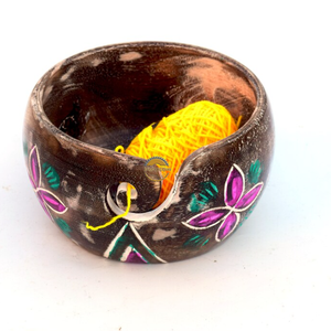 Cuenco de Hilo de Madera Estilo Antiguo, de Teca Pulida Jali, con Decoración Tallada Ovalada, Soporte para Regalos, Hogar, Cocina, Animal, de AYAANS - Product Image 4