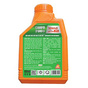 Aceite de motor NPOIL CARPO 2000 10W40 0,8L 1L Vietnam Lubricante Aceite base y aditivos premium Alta Calidad - Product Image 2