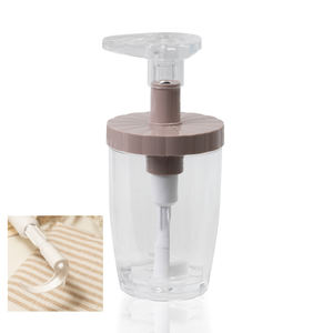 Dispensador de Jabón Manual Recargable de Boca Ancha de Plástico Moderno AMORE, Dispensador de Jabón Multifuncional de un Solo Orificio para Champú, Uso Doméstico y Hotelero - Product Image 1