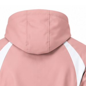 <b>Pink</b> White Panel Hooded <b>Jacket</b> Full Zip Custom Athletic Windbreaker Lightweight Training Sportswear Outdoor Teamwear <b>Jacket</b> - Product Image 4