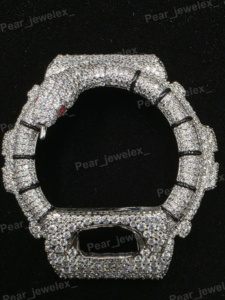 Bisel de Reloj con Incrustaciones de Piedras Moissanite VVS, Diseño de Serpiente, Serie 6900, Reloj Mejorado - Product Image 1