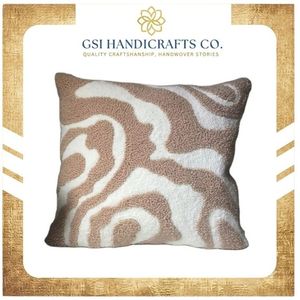 Best Price Modern Plush Throw Pillow Square Geometric Pattern Tufted Washable Decorative Cushion for Living Room <b>Sofa</b> Bedroom - Product Image 2