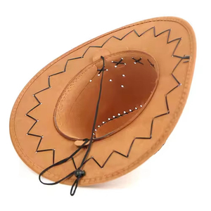 Sombrero de Vaquero Estilo Casual, Ala Corta, Vintage, Ecológico, Unisex, para las Cuatro Estaciones, Ajustable, Protección Solar - Product Image 2