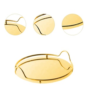 Nordic Insulated Stainless Steel <b>Mirror</b> Tray Multi-Function Aromatherapy Perfume Jeweled Tea Set Exquisite Receptacle Portable - Product Image 3