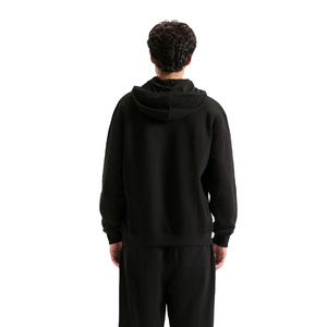 Ensemble de survêtement pour homme en gros, collection automne-hiver, personnalisé, noir, pull à capuche oversize et pantalon de survêtement, ensemble de tenue décontractée pour homme - Product Image 2