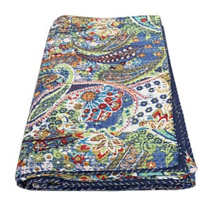 Couvre-lit Hawaïen de Luxe Vintage en Coton Fait Main 100% Coton, Motif Brodé, Patchwork, Taille Personnalisée, Écologique, Cadeau Mango - Product Image 2