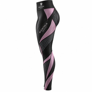 Latest Design Durable Best Material Women Sublimation <b>Leggings</b> High Waist Full Length <b>Mesh</b> Spandex/Polyester Wholesale Low MOQ - Product Image 3