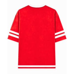 เดลต้า ซิกมา แบบกำหนดเอง | เสื้อชมรมธีต้าปักโลโก้ด้านหน้า สีแดงและสีขาว แขนสั้นสำหรับผู้หญิง เสื้อผ้าสไตล์กรีก - Product Image 3