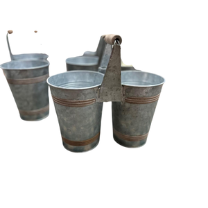 Juego de 3 Portautensilios de Metal Galvanizado Estilo Rústico, Acabado con Recubrimiento en Polvo, Organizador de Almacenamiento a Precio Razonable - Product Image 5