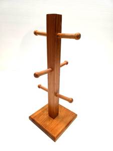 Wooden Cup <b>Rack</b> Standing Three-Layer Rectangular Minimalist Storage Holder for Kitchen - Product Image 1