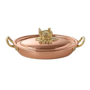 High Performance <b>Copper</b> Saucepan with Lid, Strong Handle Design, Excellent Heat Responsiveness for Precision Cooking - Product Image 1