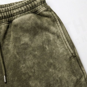 Custom Vintage Zip Up Tracksuits For Men Acid Wash Print Solid Pattern Summer Flares Pant High Quality Hoodie <b>Sweats</b> <b>Set</b> - Product Image 5