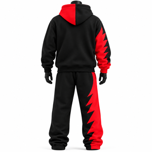 Conjunto Deportivo de Alta Calidad para Hombre, con Logotipo Personalizado, Lavado Ácido, Tejido Grueso, Venta al Por Mayor - Product Image 3