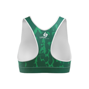 High Quality Women's Oversized Racerback Padded Printed Front Yoga Gym Fitness <b>Bras</b> Tops with High Support - Product Image 2