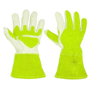 Guantes de Soldadura TIG de Alta Calidad y Resistencia, Cuero de Cabra y Vacuno Reforzado, para Trabajo Industrial y de Jardinería - Product Image 6