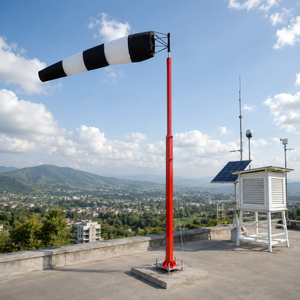 Manche à vent en polyester 300g pour l'indication de la direction du vent |   Cône de signalisation météorologique pour aérodromes et services météorologiques - Product Image 2