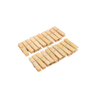 Pinzas de Bambú Premium, Pinzas de Madera Natural Ecológicas para Secar Ropa - Product Image 1