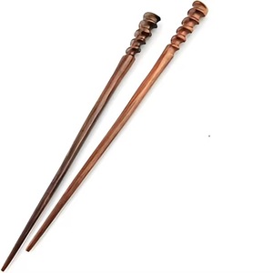 Aiguilles à tricoter en bois naturel de qualité supérieure pour le tricot à la main, aiguilles à travaux manuels légères et lisses pour le fil, le crochet et les projets de bricolage - Product Image 1