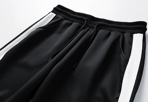 Survêtement unisexe jaune et noir à manches longues avec cordon de serrage, vêtements de sport décontractés, couleur unie, respirant, 100% coton, vêtements d'hiver, design 2 en 1 - Product Image 5