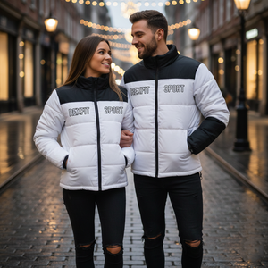 RexFit Sports Unisex Custom Winter Puffer Jacket High Quality Down Filled Outdoor Coat Embroidered Logo OEM - Product Image 3