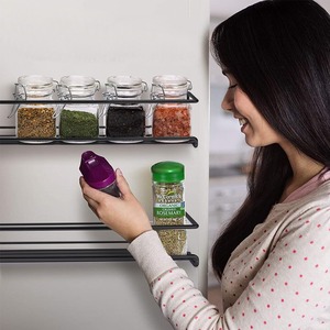 New hot selling metal spice rack kitchen organizer countertop spice <b>shelf</b> wall mounted spice holder kitchen <b>storage</b> rack - Product Image 5