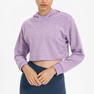 เสื้อสเวตเตอร์มีฮู้ดสีเทาสำหรับผู้หญิง แขนยาว ถักทอสีทึบ ระบายอากาศได้ดี เหมาะสำหรับใส่ในฤดูใบไม้ร่วง - Product Image 2